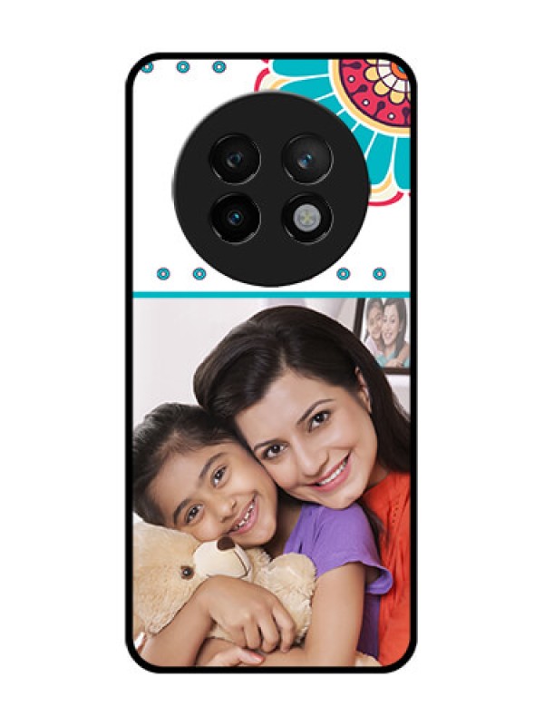 Custom Realme P1 Speed 5G Custom Metal Phone CaseFlower Design