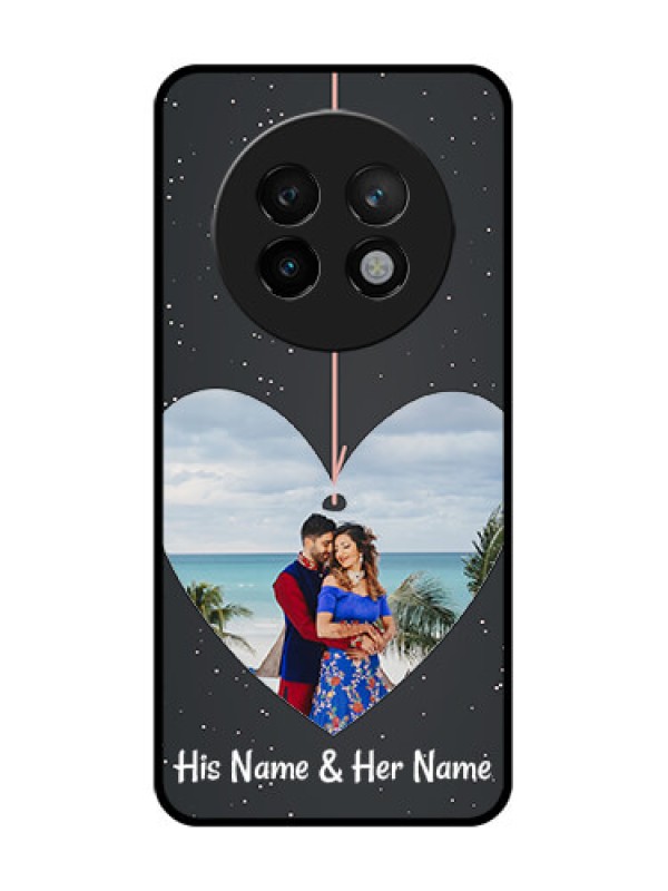 Custom Realme P1 Speed 5G Custom Metal Phone CaseHanging Heart Design