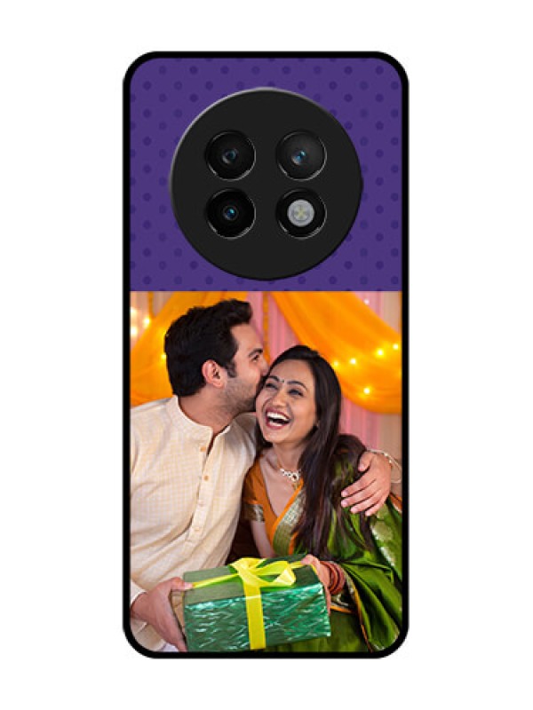 Custom Realme P1 Speed 5G Custom Metal Phone CaseViolet Colored Pattern Design