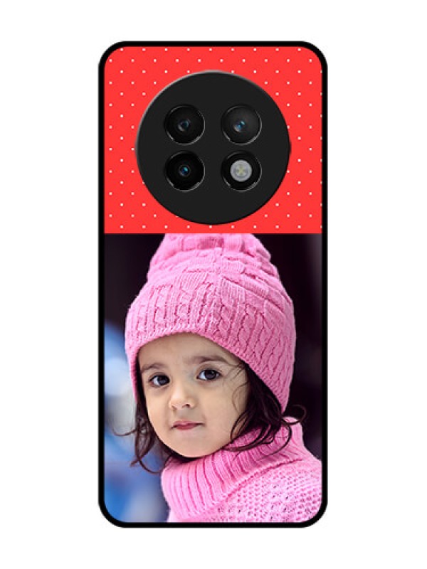 Custom Realme P1 Speed 5G Custom Metal Phone CaseRed Pattern Design