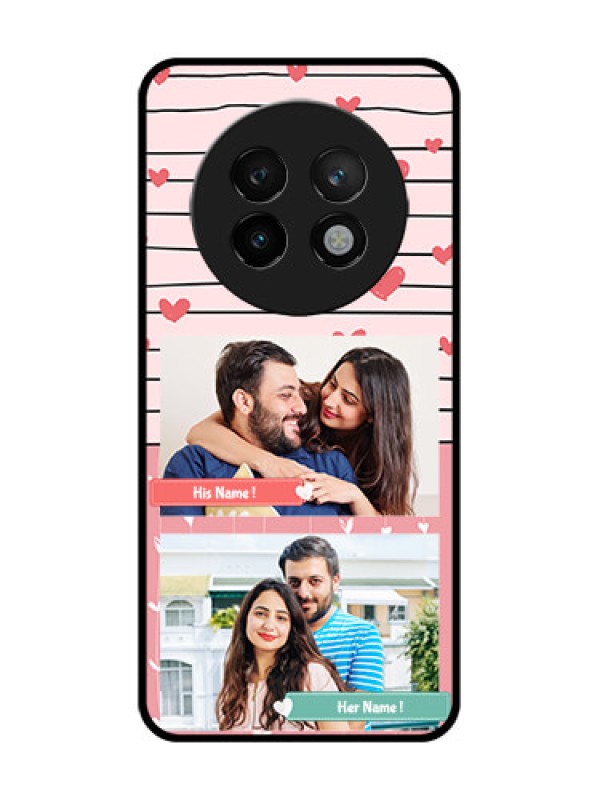 Custom Realme P1 Speed 5G Custom Metal Phone CasePhoto With Heart Design