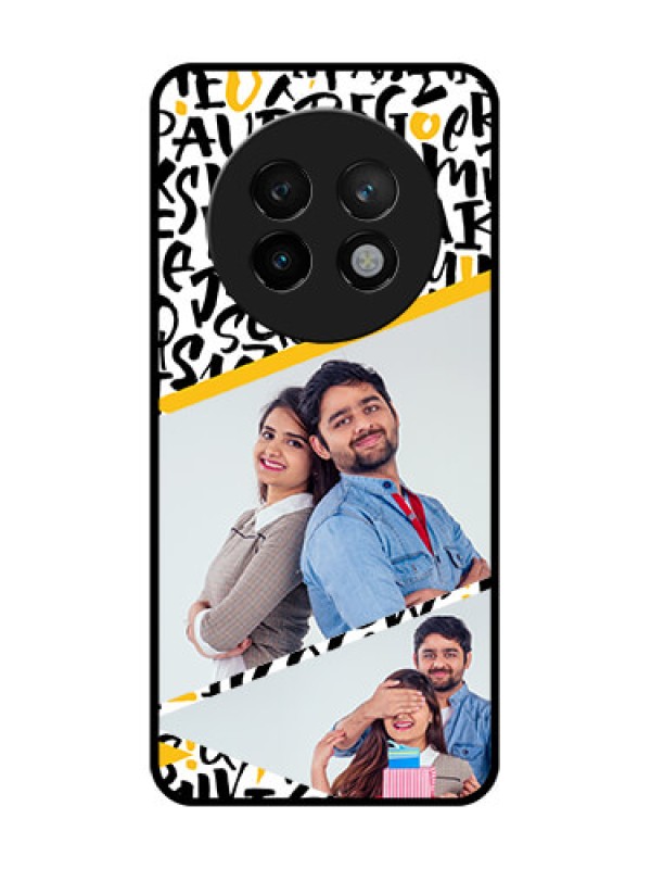 Custom Realme P1 Speed 5G Custom Metal Phone CaseLetters Pattern Design