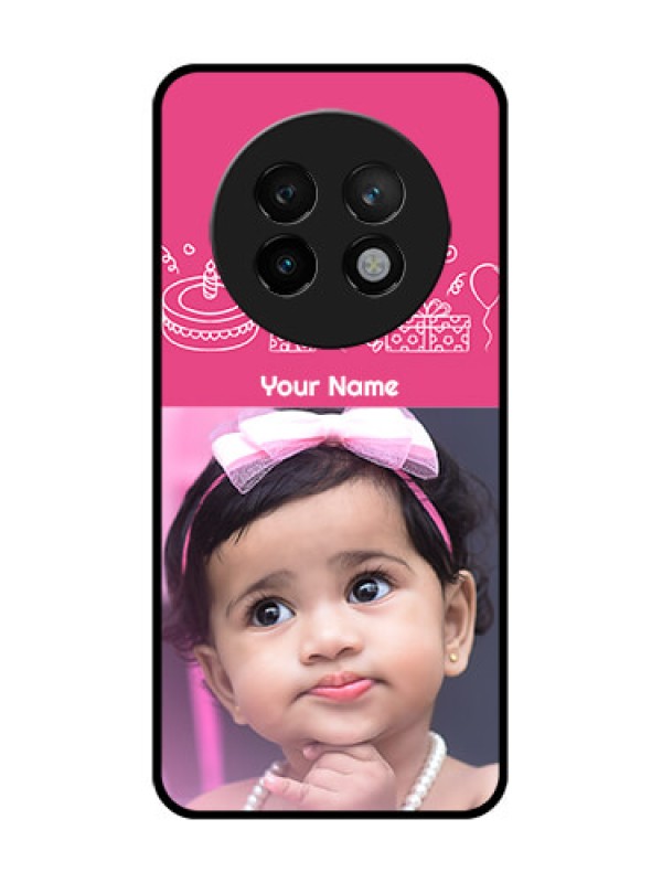 Custom Realme P1 Speed 5G Custom Metal Phone CaseWith Birthday Line Art Design