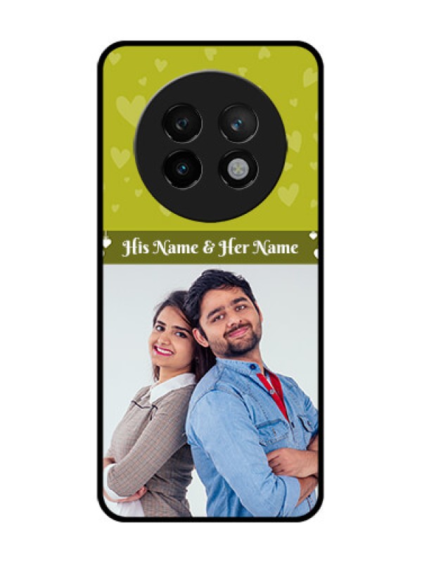 Custom Realme P1 Speed 5G Custom Metal Phone CaseYou and Me Heart Design