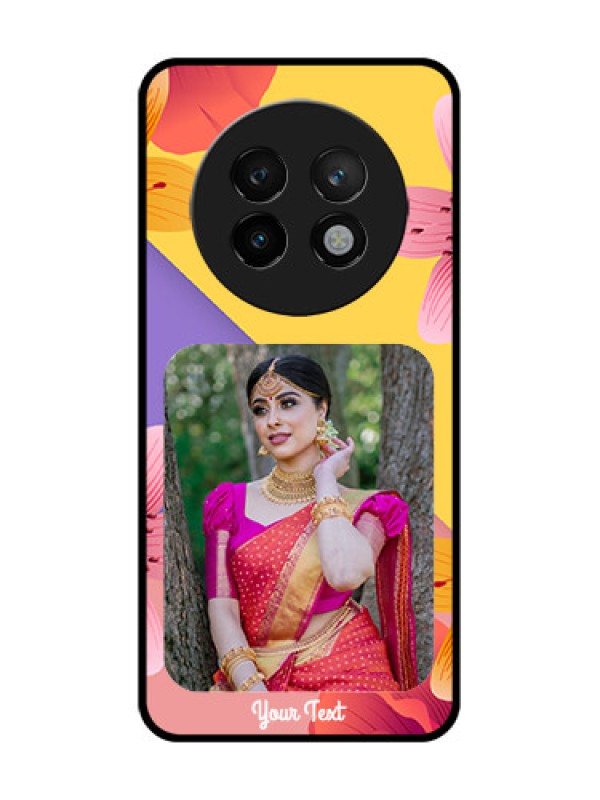 Custom Realme P1 Speed 5G Custom Metal Phone Case3 Image With Vintage Floral Design