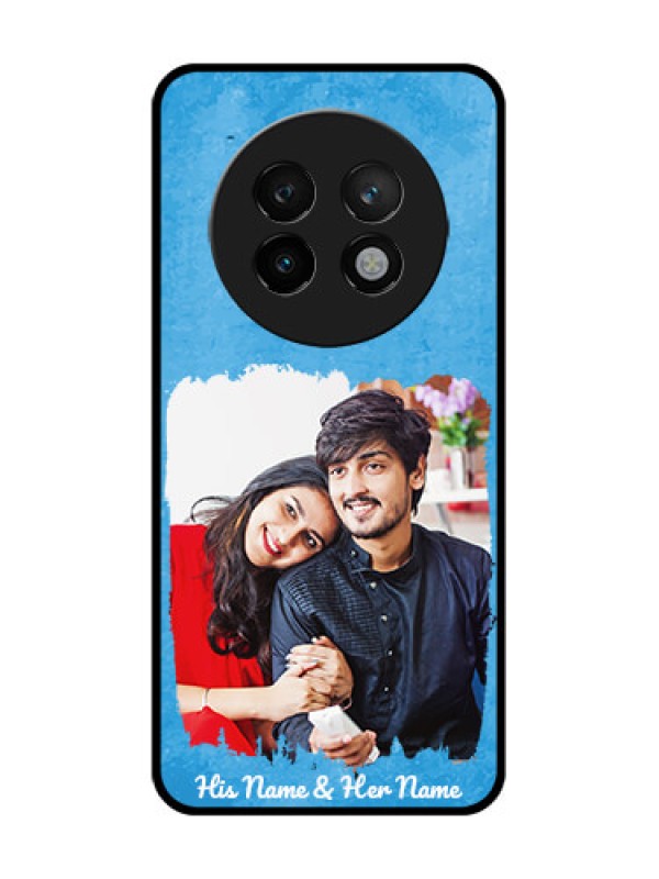 Custom Realme P1 Speed 5G Custom Metal Phone CaseBlue Color Vintage Design