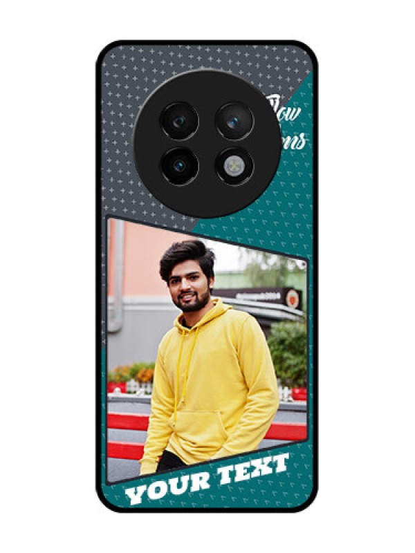 Custom Realme P1 Speed 5G Custom Metal Phone CaseBackground Pattern Design With Quote