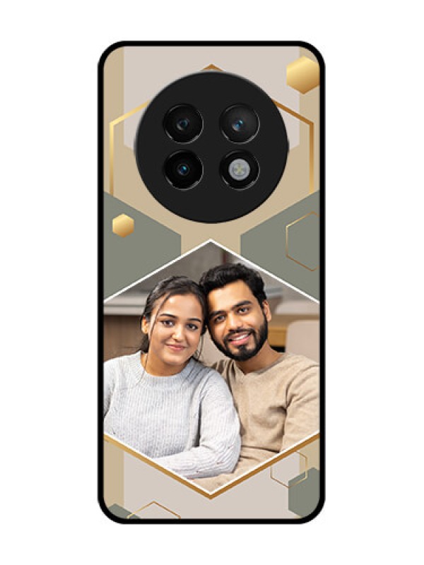 Custom Realme P1 Speed 5G Custom Metal Phone CaseStylish Hexagon Pattern Design