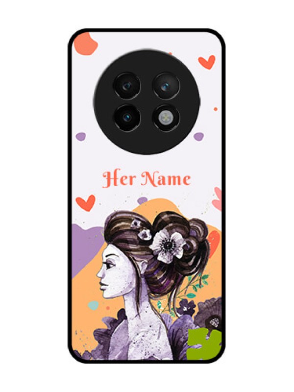 Custom Realme P1 Speed 5G Custom Metal Phone CaseWoman And Nature Design