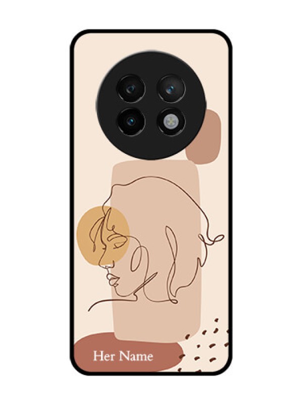 Custom Realme P1 Speed 5G Custom Metal Phone CaseCalm Woman Line Art Design