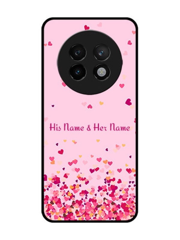 Custom Realme P1 Speed 5G Custom Metal Phone CaseFloating Hearts Design