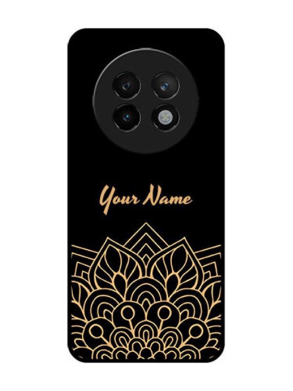 Custom Realme P1 Speed 5G Custom Metal Phone CaseGolden Mandala Design