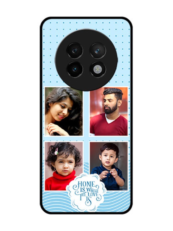 Custom Realme P1 Speed 5G Custom Metal Phone CaseCute Love Quote With 4 Pic Upload Design