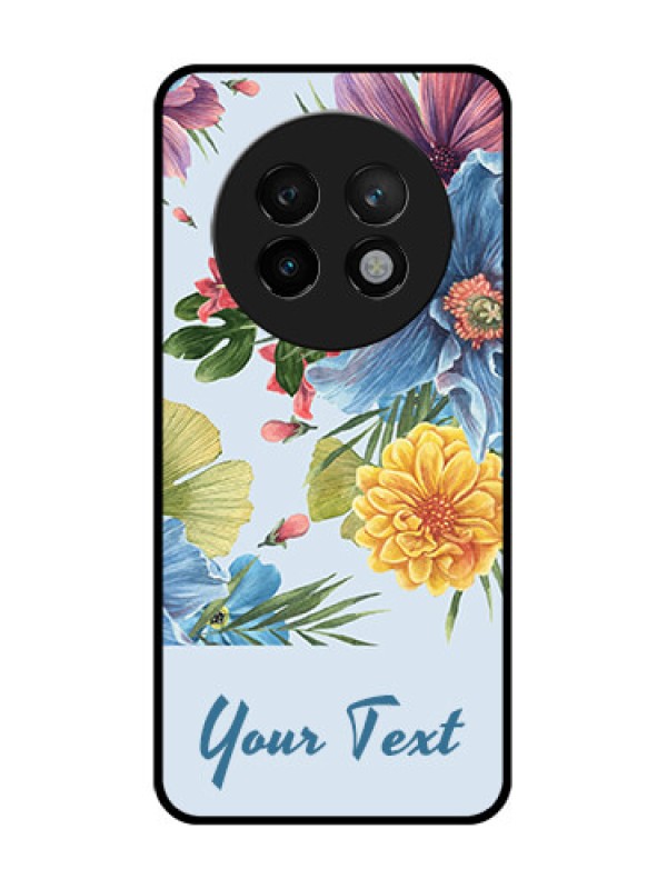 Custom Realme P1 Speed 5G Custom Metal Phone CaseStunning Watercolored Flowers Painting Design