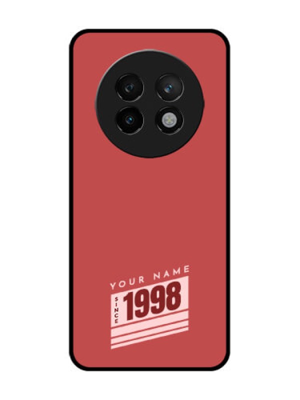 Custom Realme P1 Speed 5G Custom Metal Phone CaseRed Custom Year Of Birth Design