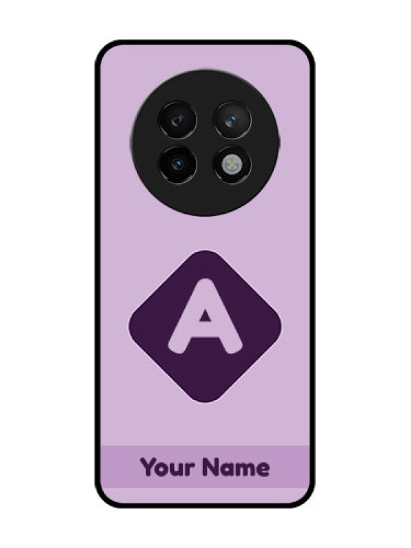 Custom Realme P1 Speed 5G Custom Metal Phone CaseCustom Letter In Curved Badge Design