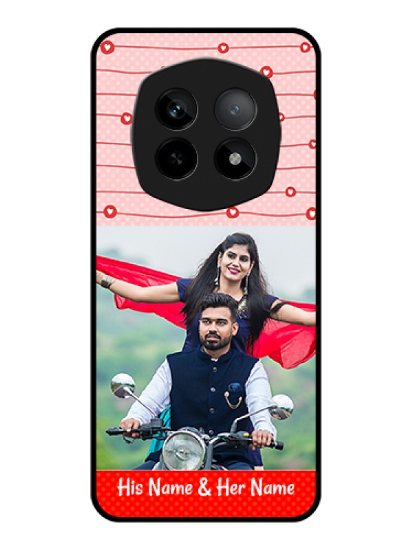 Custom Realme P2 Pro 5G Custom Metal Phone Case - Red Pattern Case Design