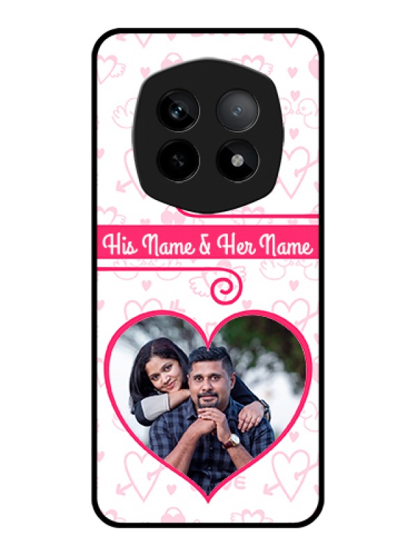 Custom Realme P2 Pro 5G Custom Metal Phone Case - Heart Shape Love Design