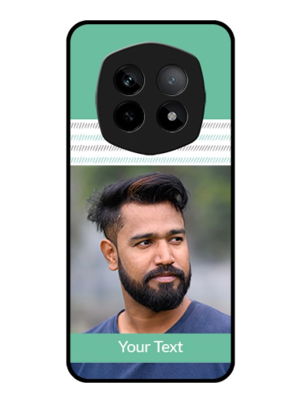 Custom Realme P2 Pro 5G Custom Metal Phone Case - Orange Love Symbol Design