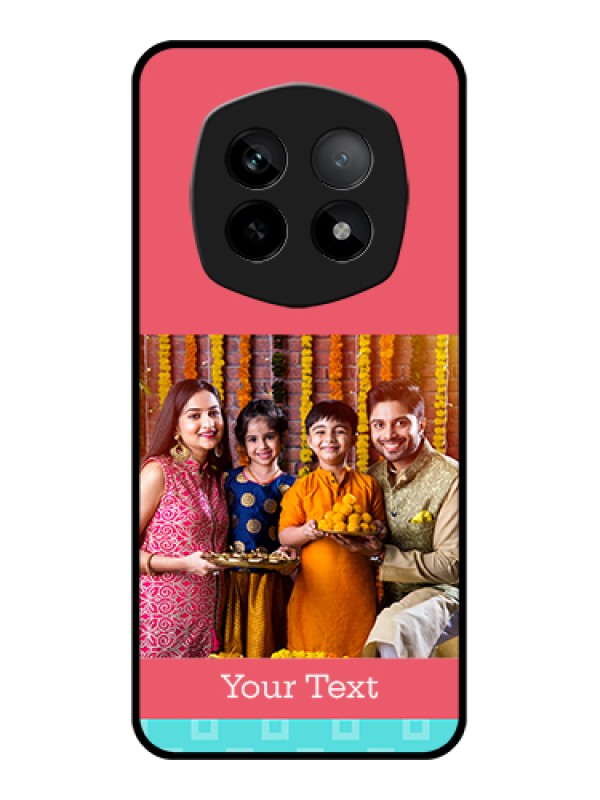 Custom Realme P2 Pro 5G Custom Metal Phone Case - Red Pattern Case Design