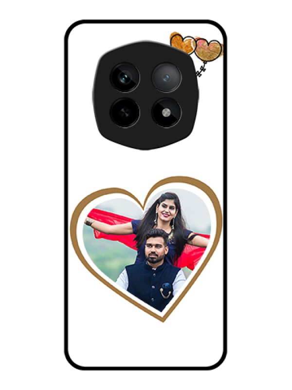 Custom Realme P2 Pro 5G Custom Metal Phone Case - Heart Shape Design