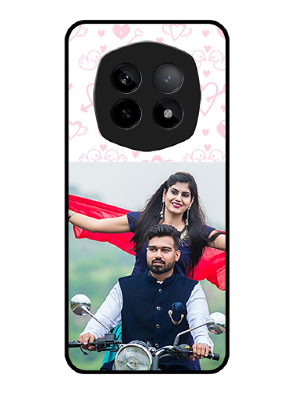 Custom Realme P2 Pro 5G Custom Metal Phone Case - Red Love Pattern Design