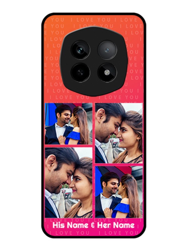 Custom Realme P2 Pro 5G Custom Metal Phone Case - Love Doodle Pattern