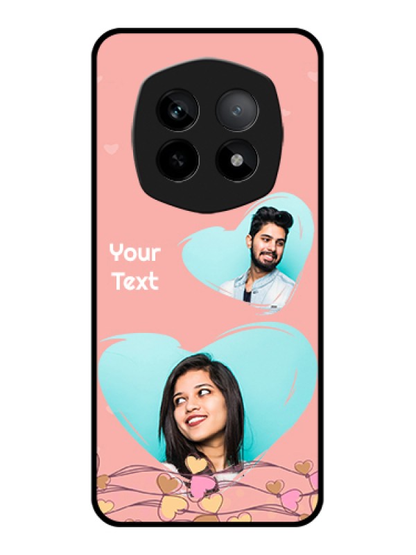 Custom Realme P2 Pro 5G Custom Metal Phone Case - Blue Color Couple Design