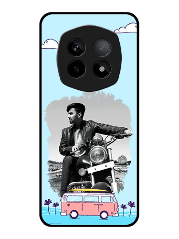 Custom Realme P2 Pro 5G Custom Metal Phone Case - Red Ribbon Frame Design