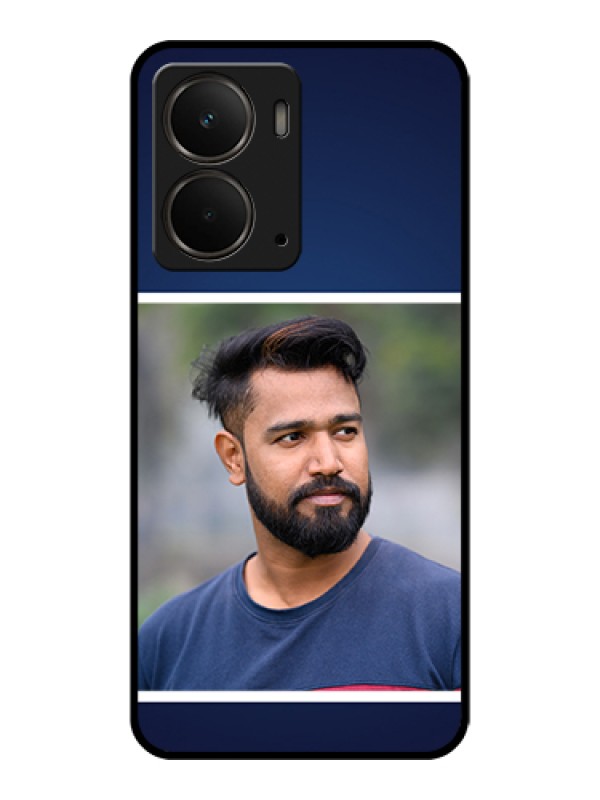 Custom Realme P3 5G Custom Metal Phone Case - Simple Royal Blue Design