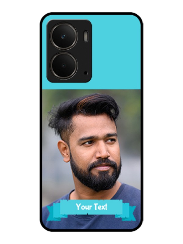 Custom Realme P3 5G Custom Metal Phone Case - Blue Color Design