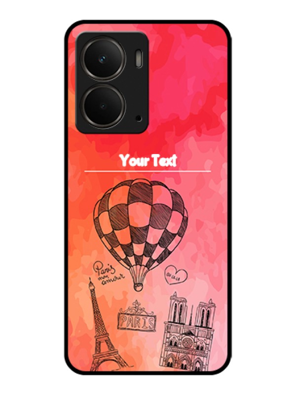 Custom Realme P3 5G Custom Metal Phone CaseViolet Love Dots Design