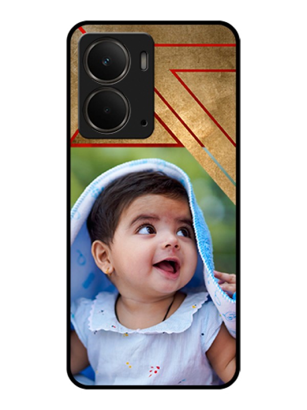 Custom Realme P3 5G Custom Metal Phone CaseGreen Pattern Design