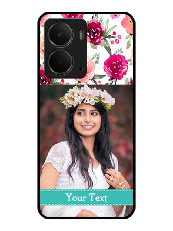 Custom Realme P3 5G Custom Metal Phone CaseBlue Pattern Cover Design