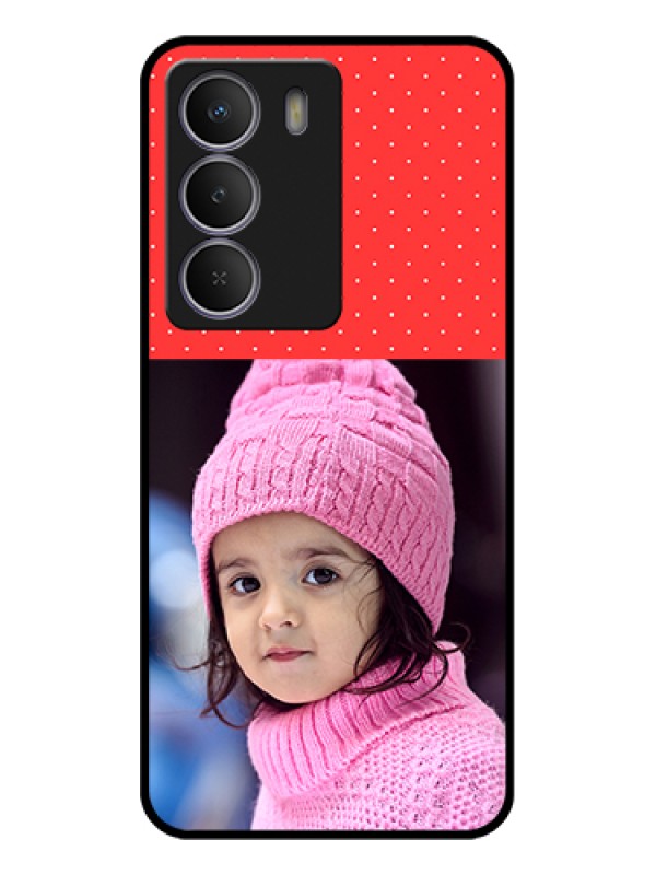 Custom Realme P3 Lite 5G Custom Metal Phone Case - Red Pattern Design