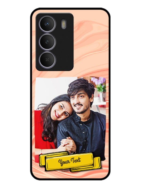 Custom Realme P3 Lite 5G Custom Metal Phone Case - Marble Texture Design