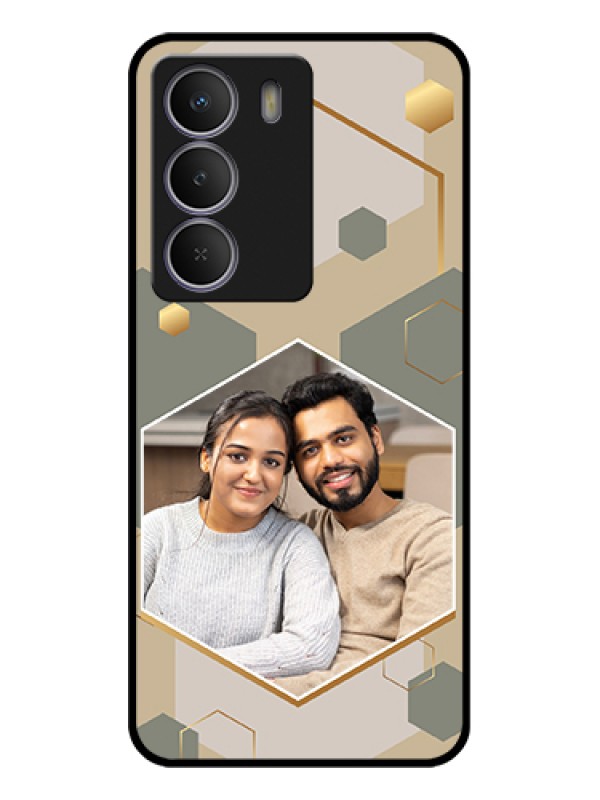 Custom Realme P3 Lite 5G Custom Metal Phone Case - Stylish Hexagon Pattern Design