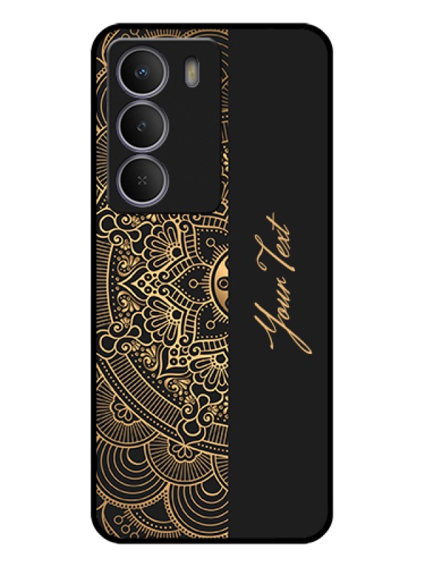Custom Realme P3 Lite 5G Custom Metal Phone Case - Mandala Art With Custom Text Design