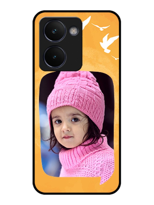 Custom Realme P3 Ultra 5G Custom Metal Phone Case - Water Color Design With Bird Icons