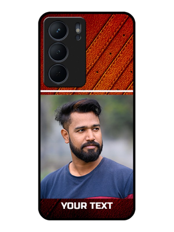 Custom Realme P3x 5G Custom Metal Phone CaseImage Holder With Glitter Strip Design