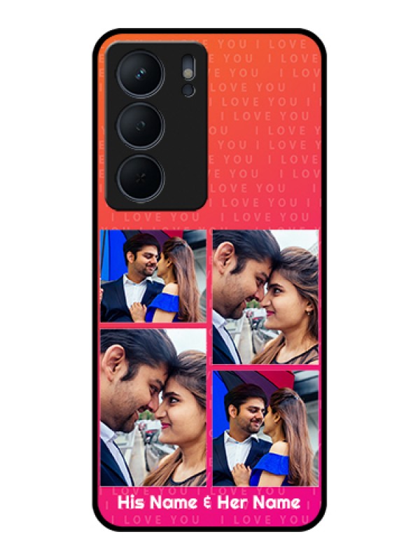 Custom Realme P3x 5G Custom Metal Phone Case - I Love You Pink Design