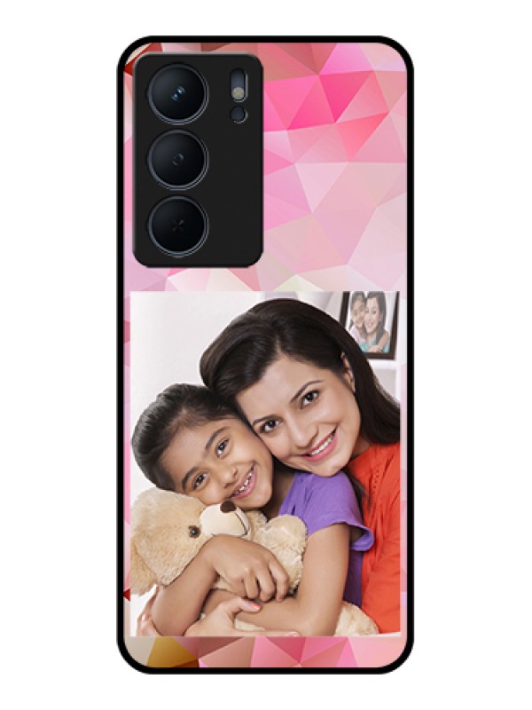 Custom Realme P3x 5G Custom Metal Phone Case - Abstract Triangle Design