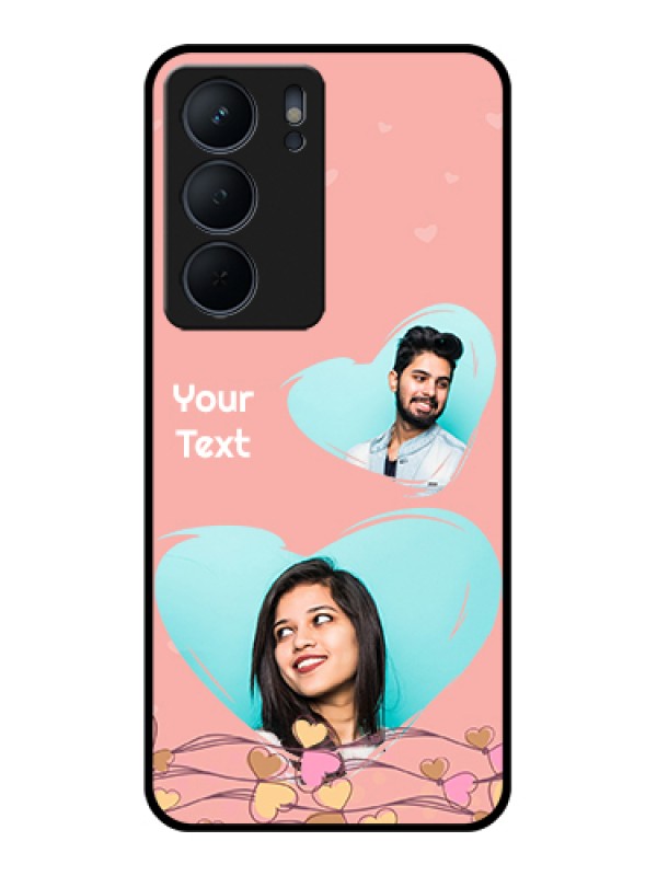 Custom Realme P3x 5G Custom Metal Phone Case - Love Doodle Design