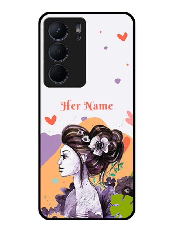 Custom Realme P3x 5G Custom Metal Phone Case - Woman And Nature Design
