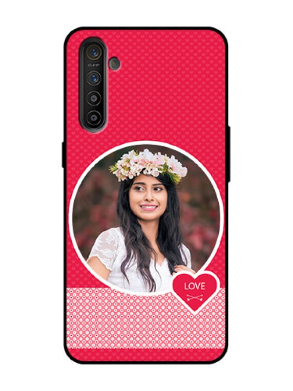 Custom Realme X2 Custom Metal Phone Case - Pink Color Pattern Design