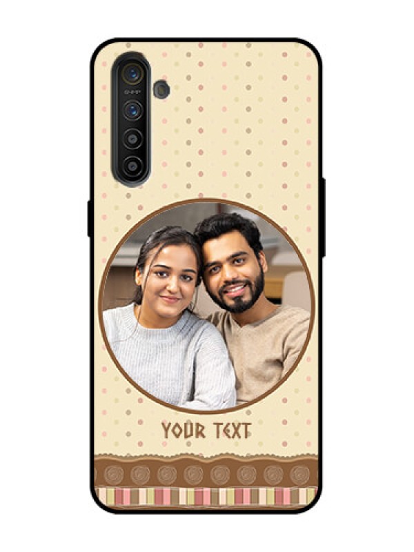 Custom Realme X2 Custom Metal Phone Case - Brown Dotted Mobile Case Design