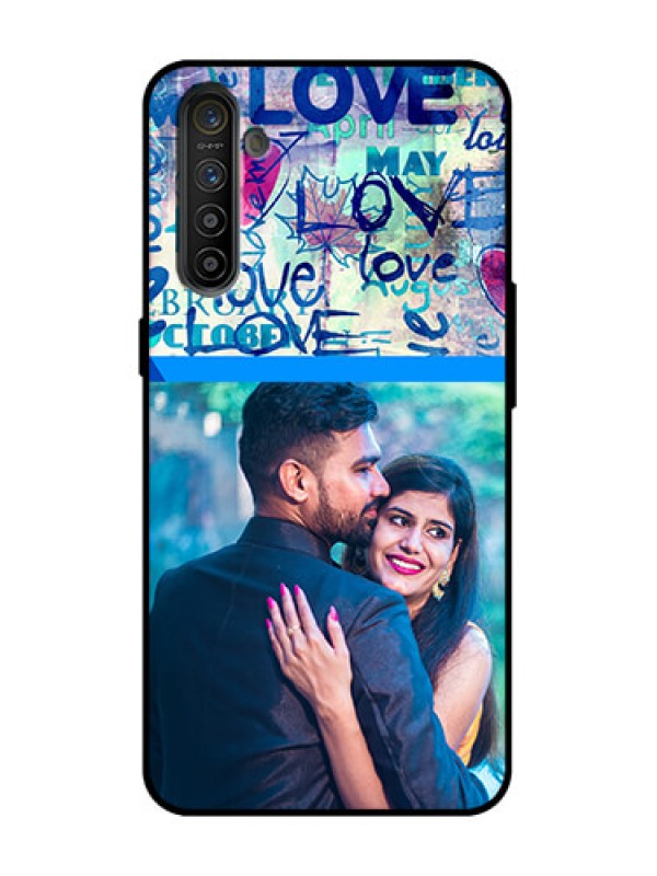 Custom Realme X2 Custom Metal Phone Case - Colorful Love Design