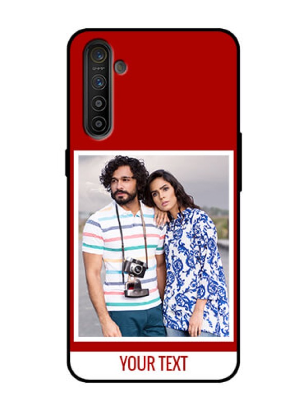 Custom Realme X2 Custom Metal Phone Case - Red Color Design