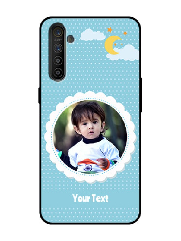 Custom Realme X2 Custom Metal Phone Case - Violet Pattern Design