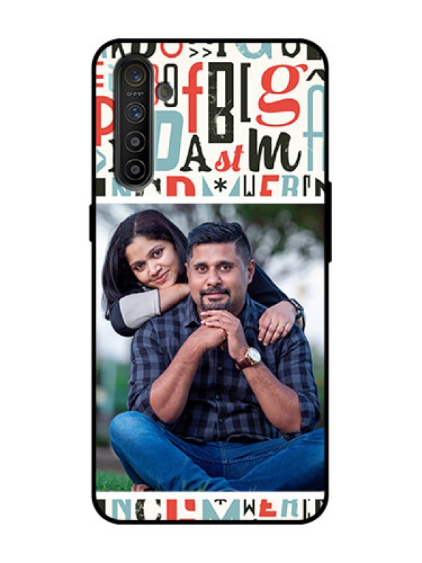 Custom Realme X2 Custom Metal Phone Case - Alphabet Design